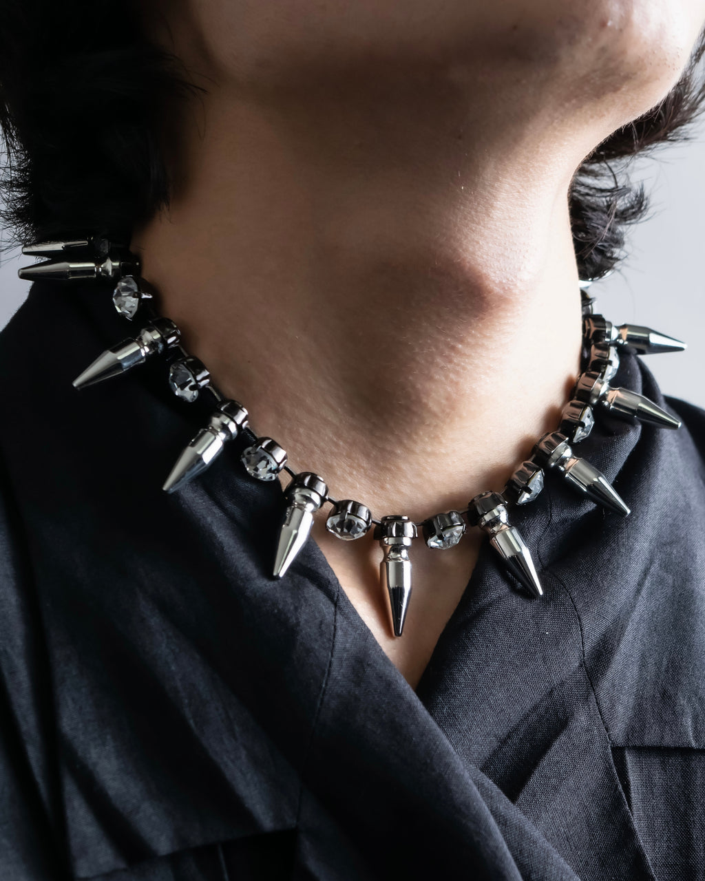 "N21 NUMERO VENTUNO" Studded diamond combination necklace