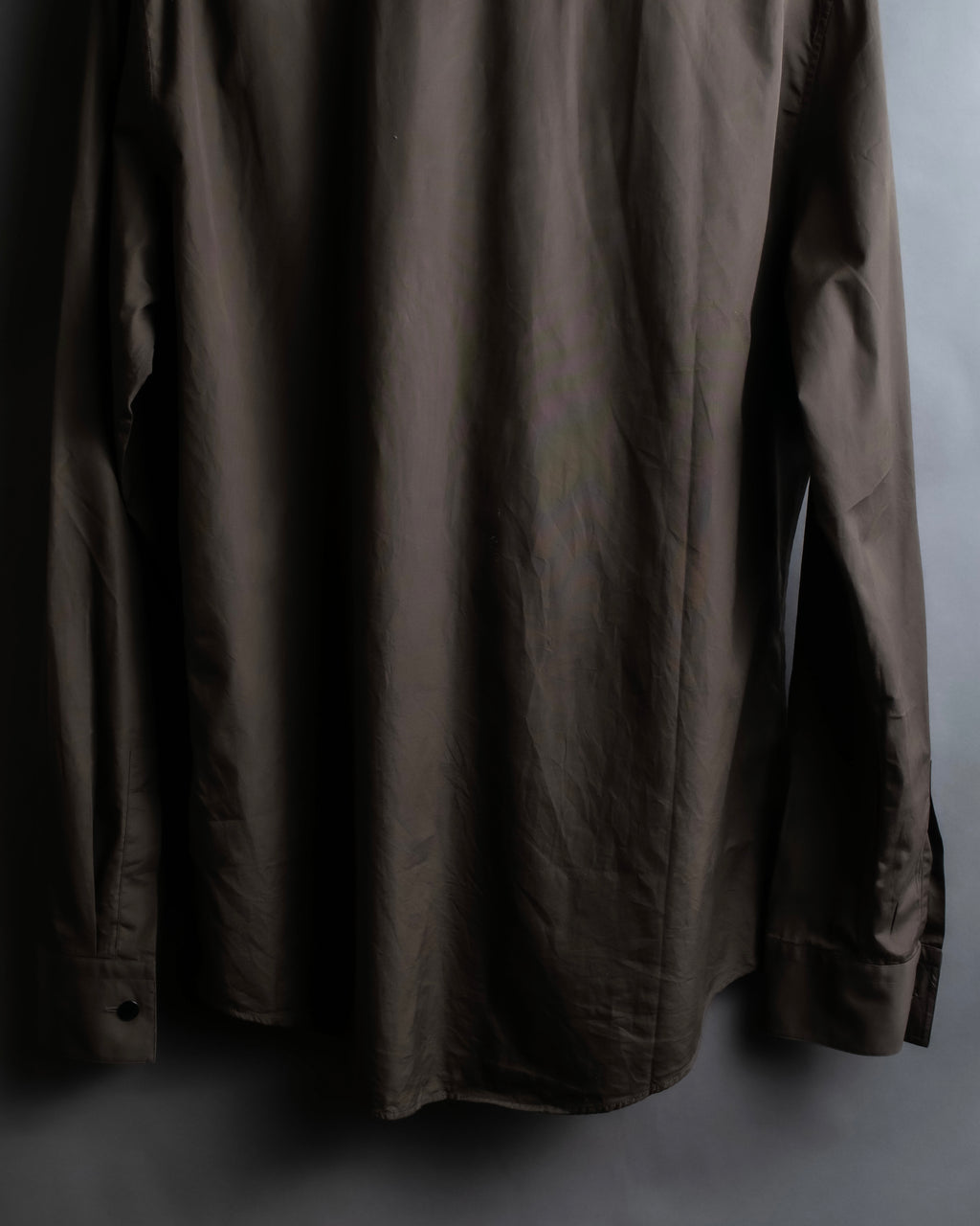 "HERMES" Mocha brown color oversized shirt