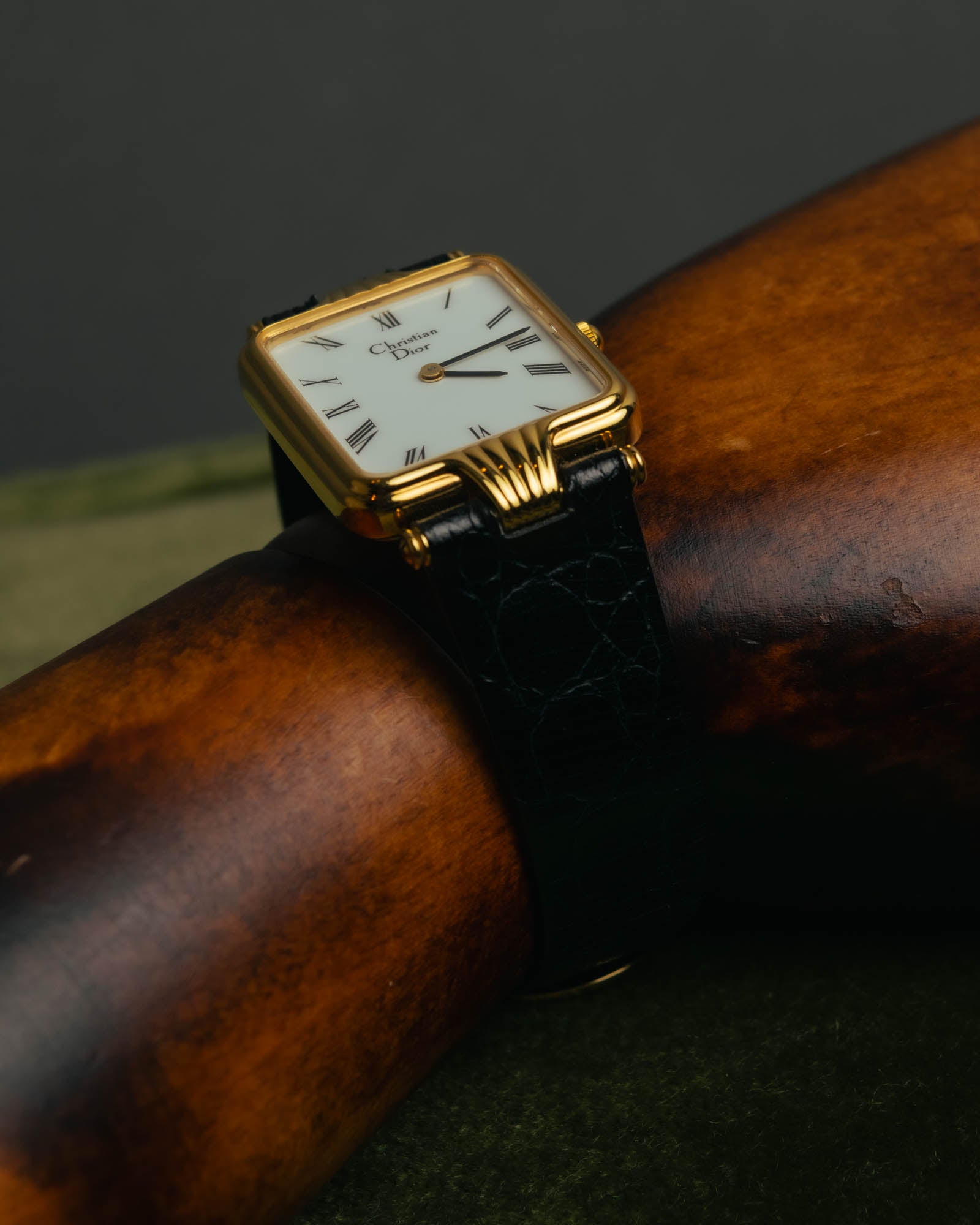 -SPECIAL- "Christian Dior" 90's Classic square quartz watch with Roman dial
