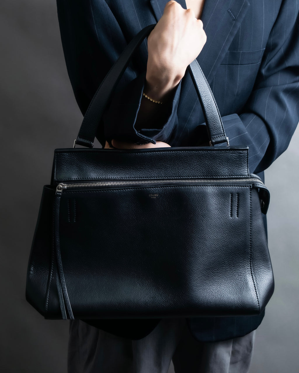 "CELINE" Edge medium one handle shoulder bag