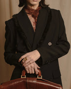 –SPECIAL– "Christian Dior"
98SS fringed peak lapel double breasted jacket