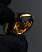 "GUCCI" Coat of arms engraved design ring