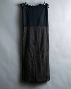 "A-POC" Wrap design high slit skirt