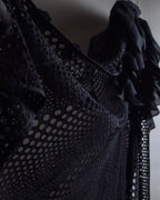 "NOKO OHNO" Layered organza frill embroidered dress