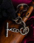 "CELINE" Rope twist design silver bracelet