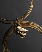 "Dolce & Gabbana" Ultra-thin wire layered gold metal bangle