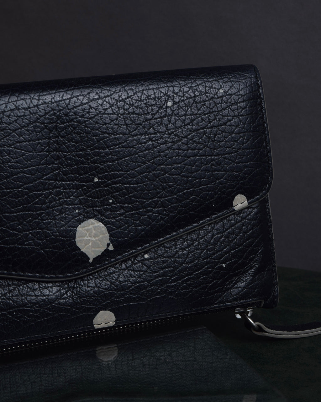 "MAISON MARGIELA" Paint spot pattern leather wallet