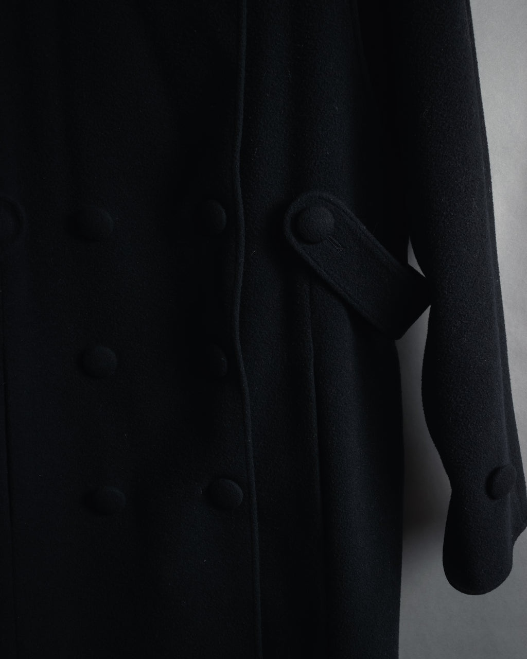 "Karl Lagerfeld" 80's-90's Round collar curvaceous coat