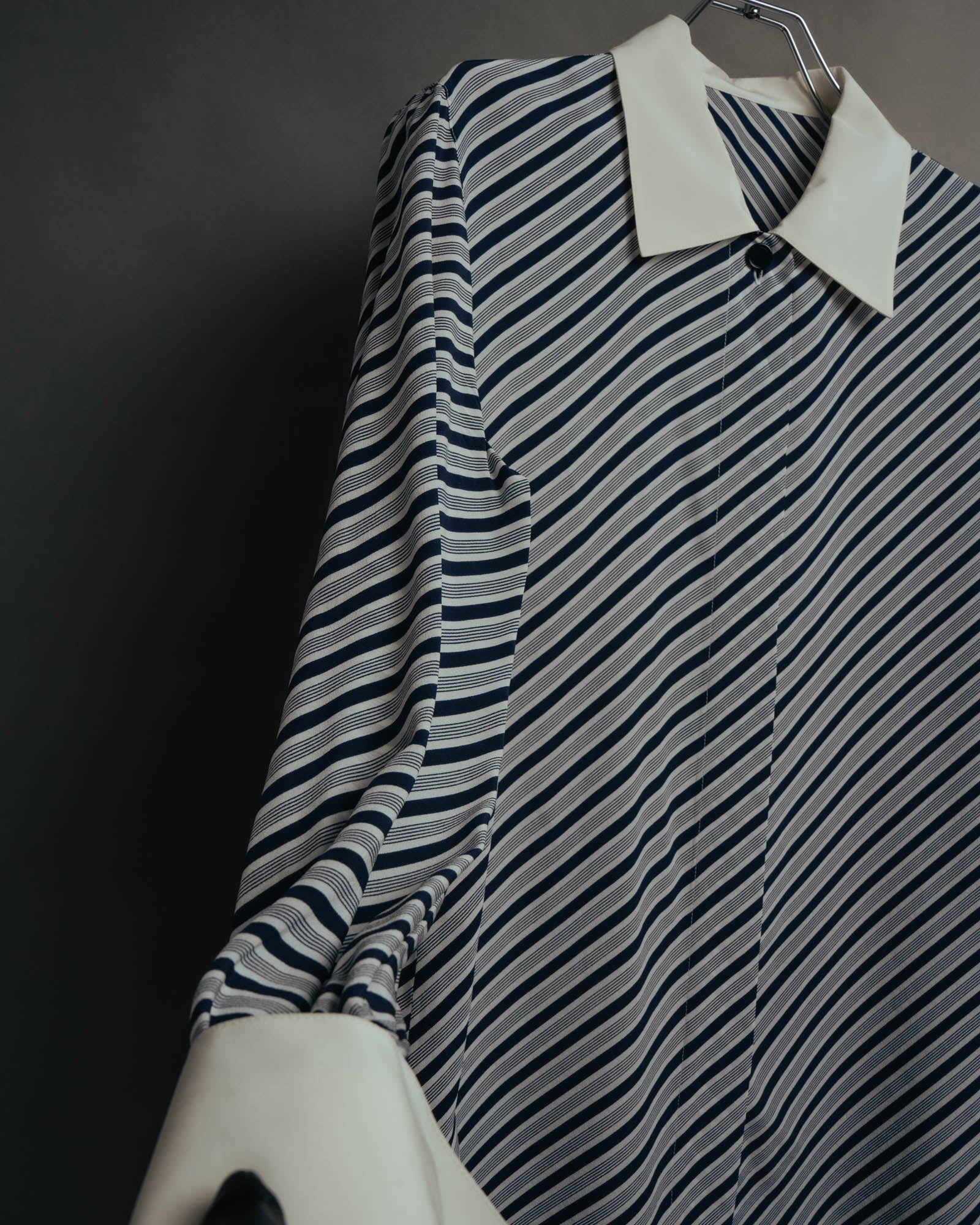 "Christian Dior" 80's-90's Striped silk blouse