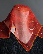 "HERMES" Celestial motif petit carre scarf