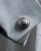 "BURBERRYS" Equestrian Knight engraved silver cufflinks
