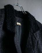 "Vintage fur collar chester coat"
