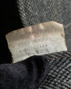 "BURBERRYS" Fine check pattern herringbone coat