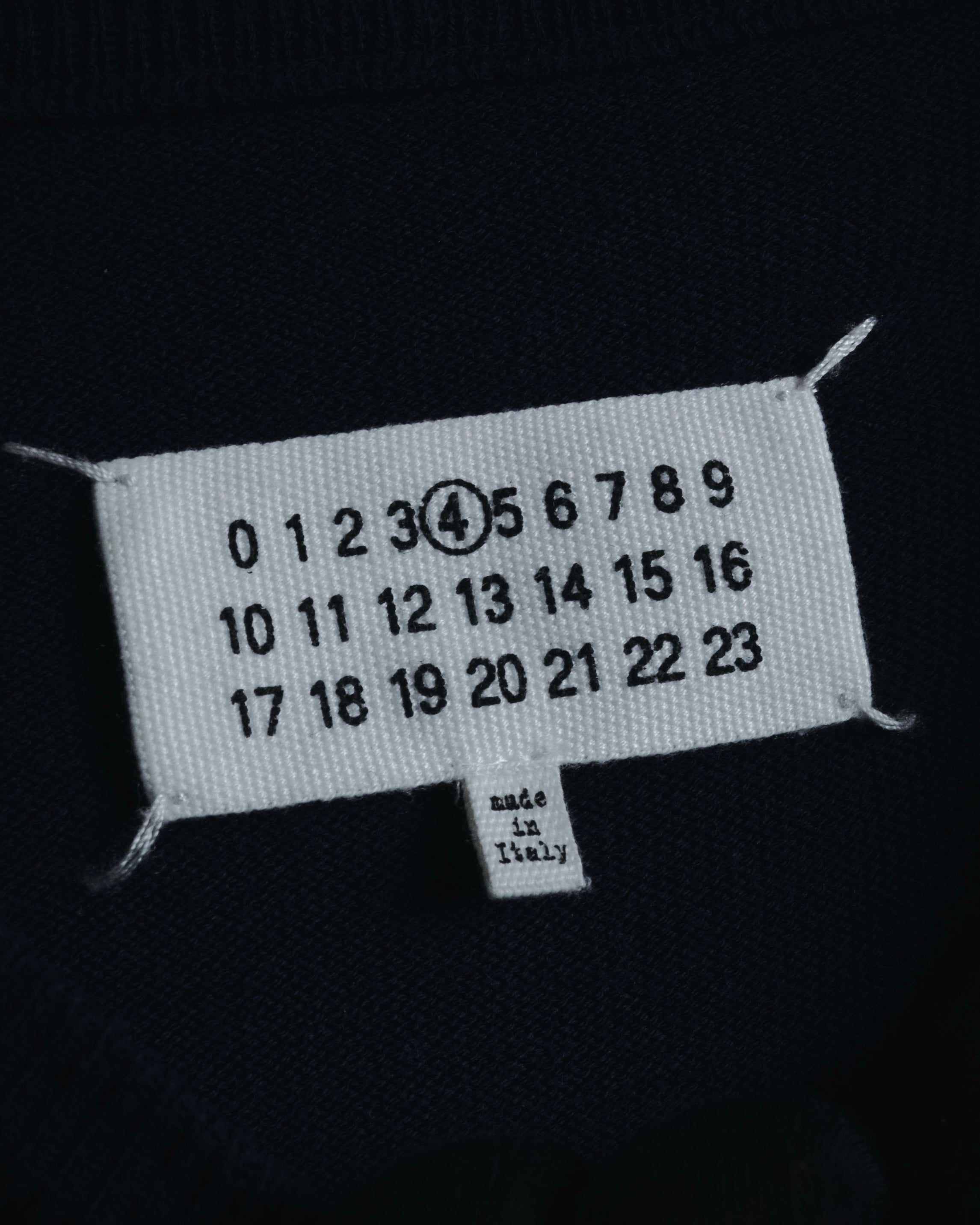 "Maison Margiela" Deconstructed arm-slit crewneck knit pullover