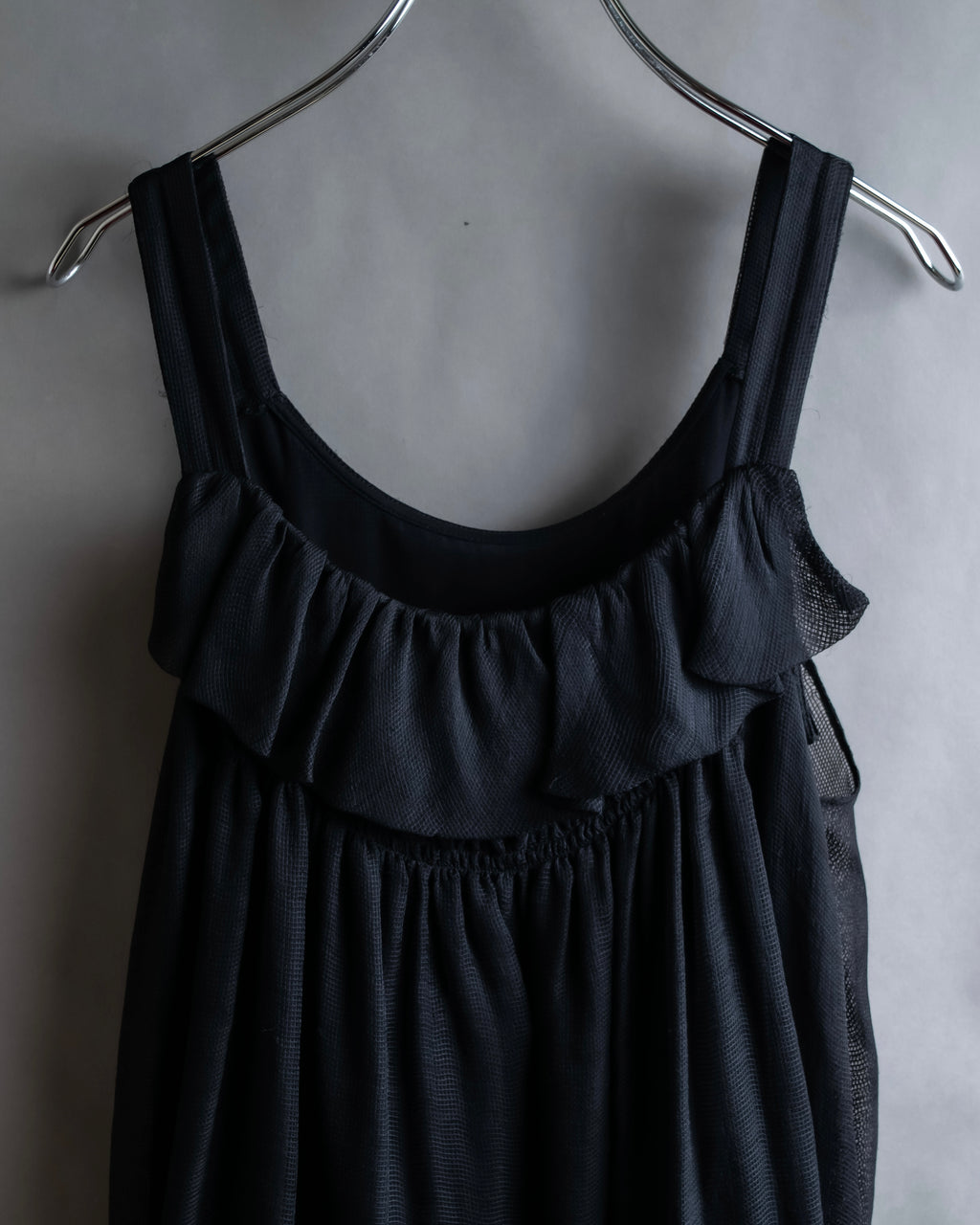 "FENDI" Gathered frill design sleeveless dress