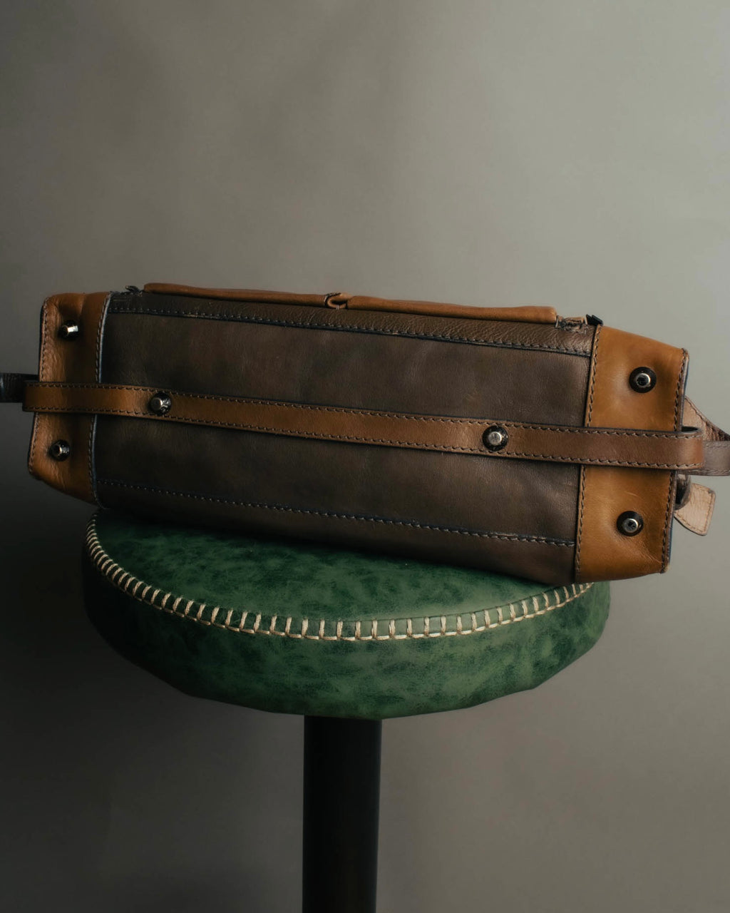 "Chloé" 2000's two-tone leather structured tote bag