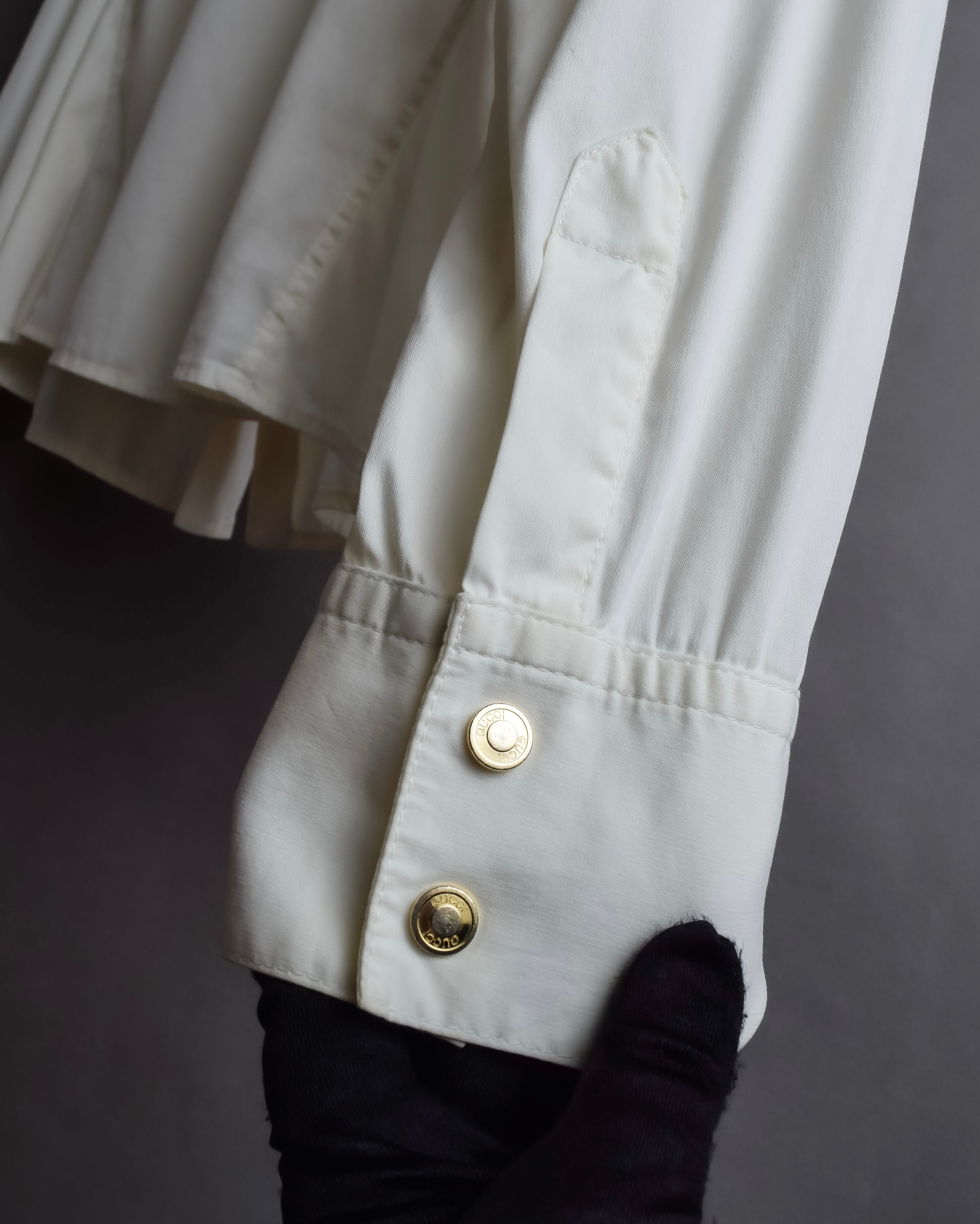 "GUCCI" Double zip pocket design box cut shirt