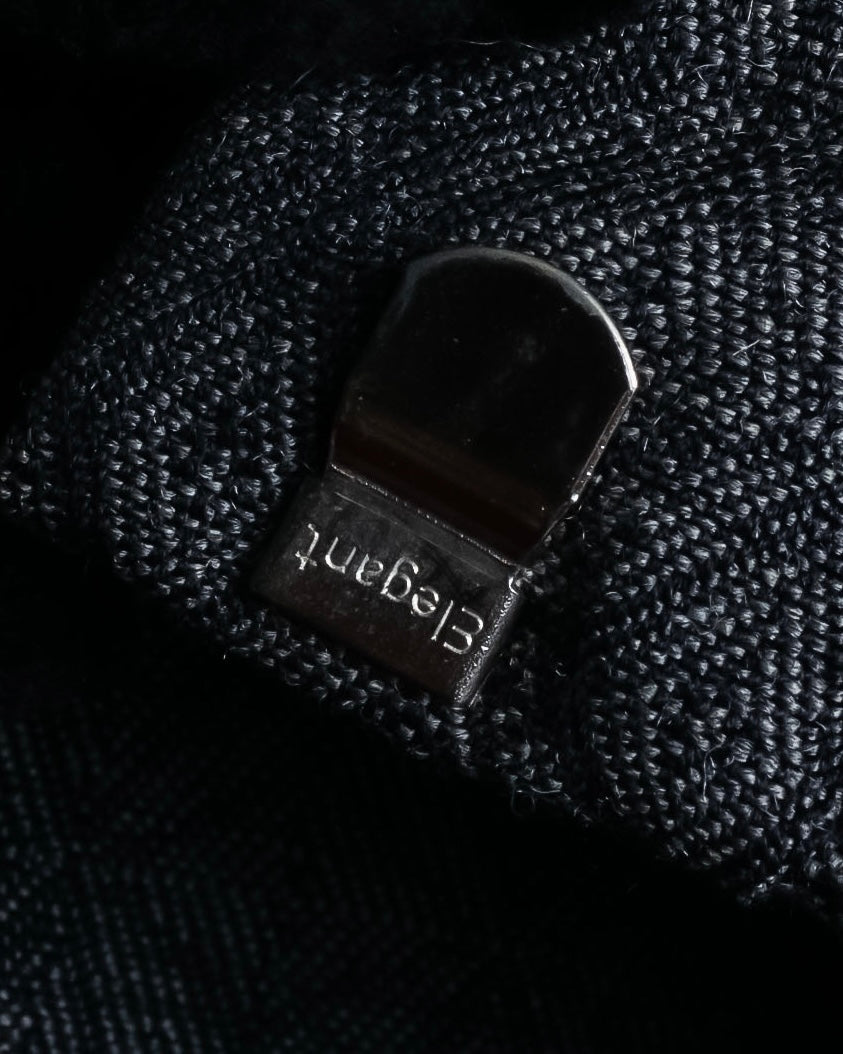 "Maison Martin Margiela" Geometric pattern high waist slim slacks