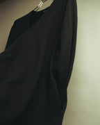 “Y’s for living” Late 2010’s-early 2020’s Draped cotton button-front long dress