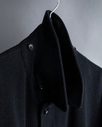 "YOHJI YAMAMOTO" Straight line stand collar coat