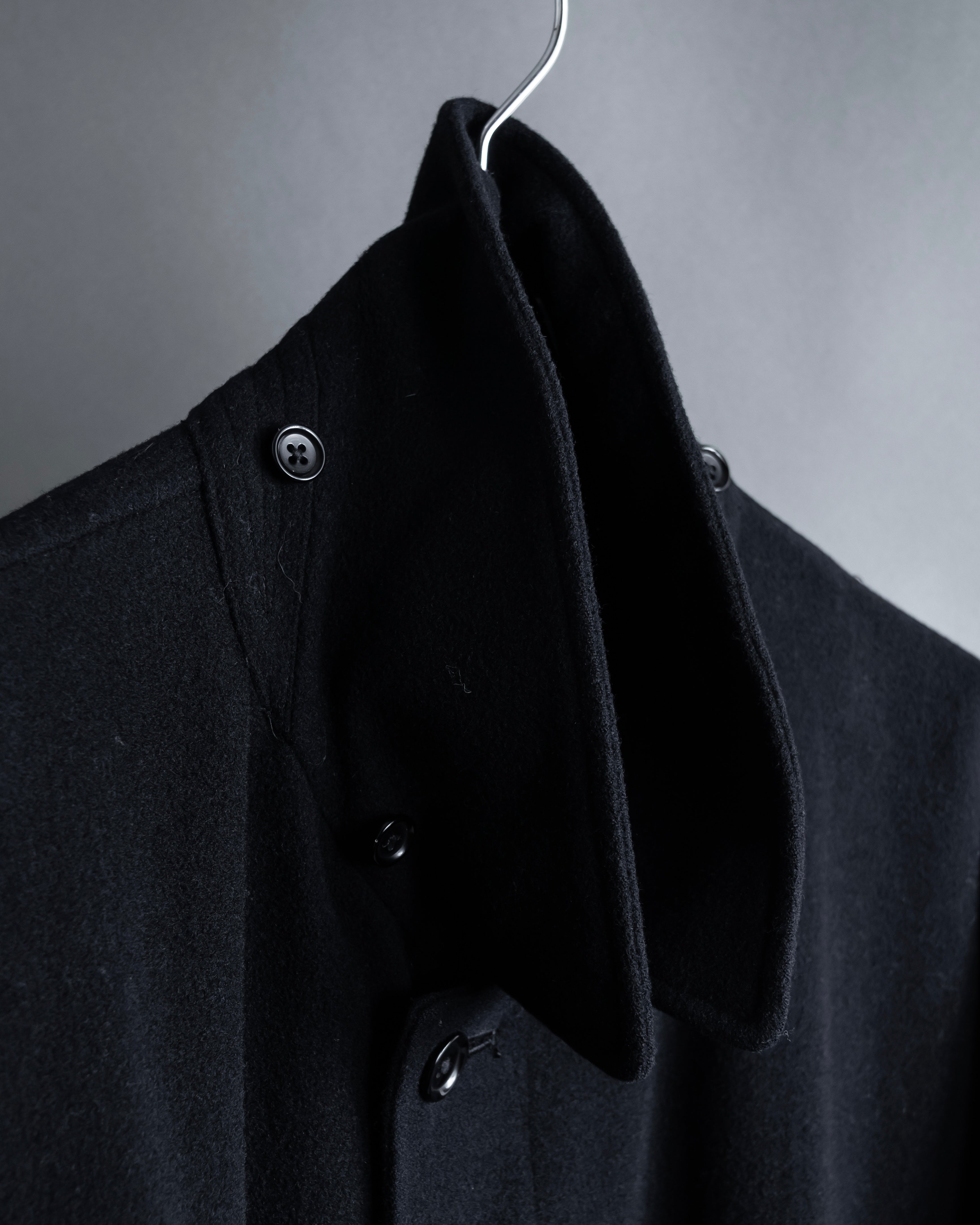 "YOHJI YAMAMOTO" Straight line stand collar coat