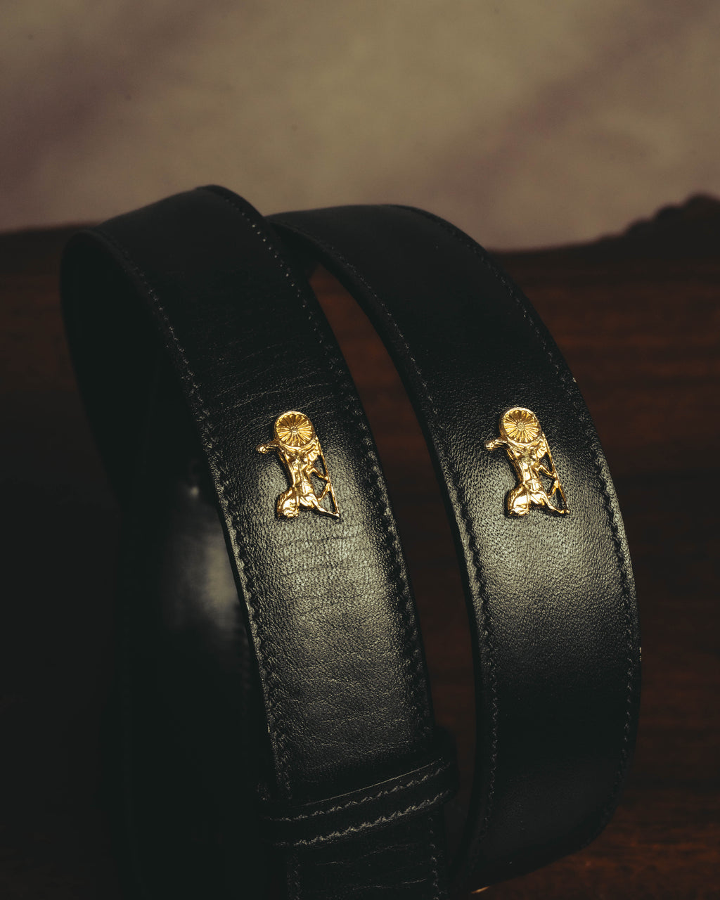 "CELINE" 90's-00's Classic horse carriage waist belt