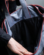 "JIL SANDER navy" bicolor 2way tote bag