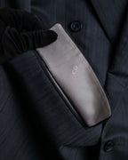 "CHRISTIAN DIOR MONSIEUR" Shadow stripe pattern classical formal detail set up