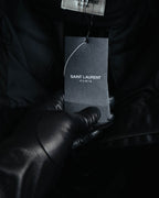-SPECIAL- “SAINT LAURENT” 2016’s- lamé velvet tuxedo trousers