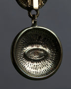 "CHANEL" Coco mark engraved gold earring