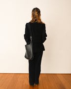 BURBERRY/ Slim Fit Single Breasted Corduroy Set Up Black