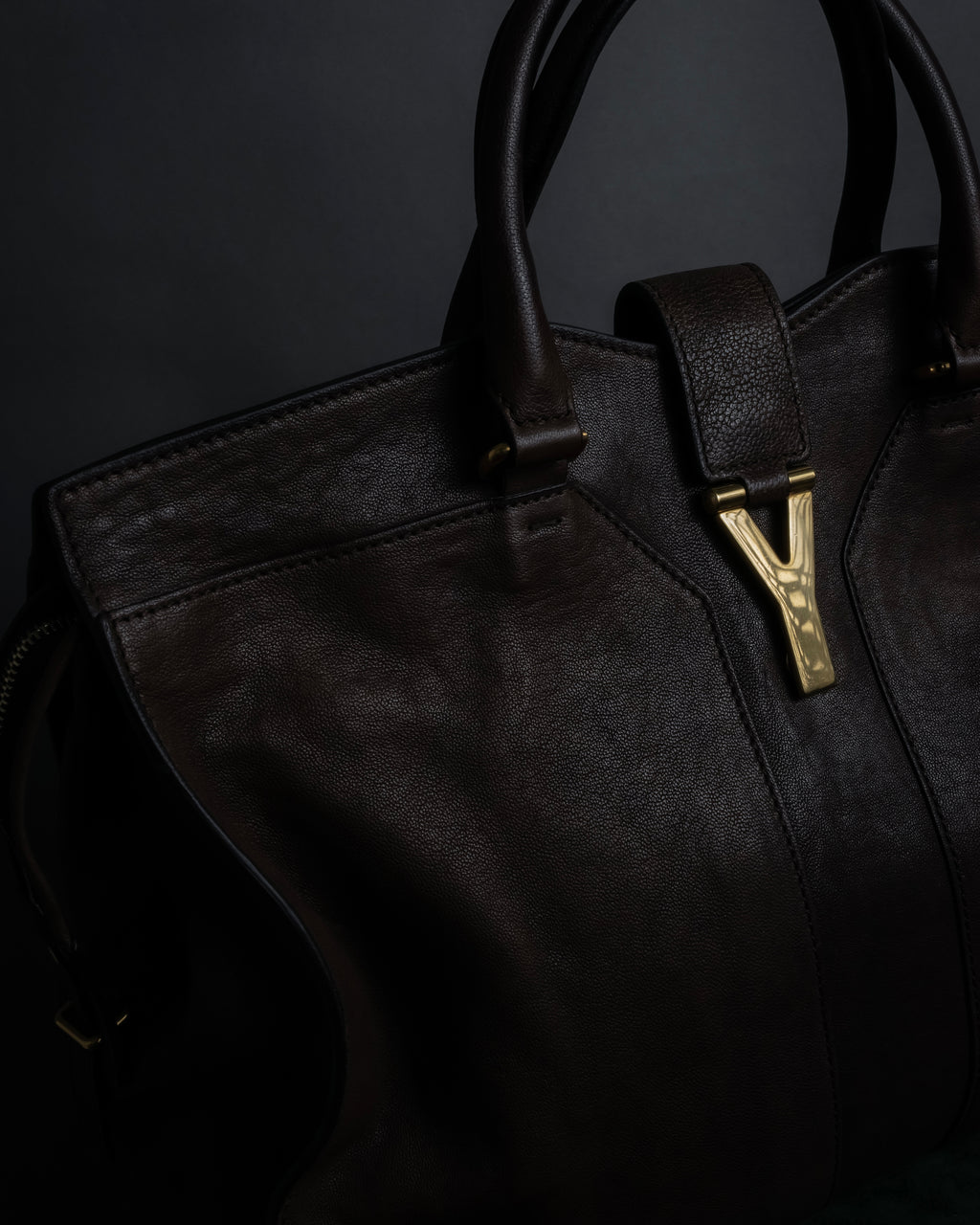 "YVES SAINT LAURENT" 11'year-12'year Chic Gabas leather bag