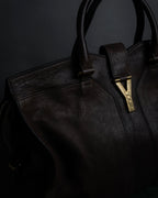 "YVES SAINT LAURENT" 11'year-12'year Chic Gabas leather bag