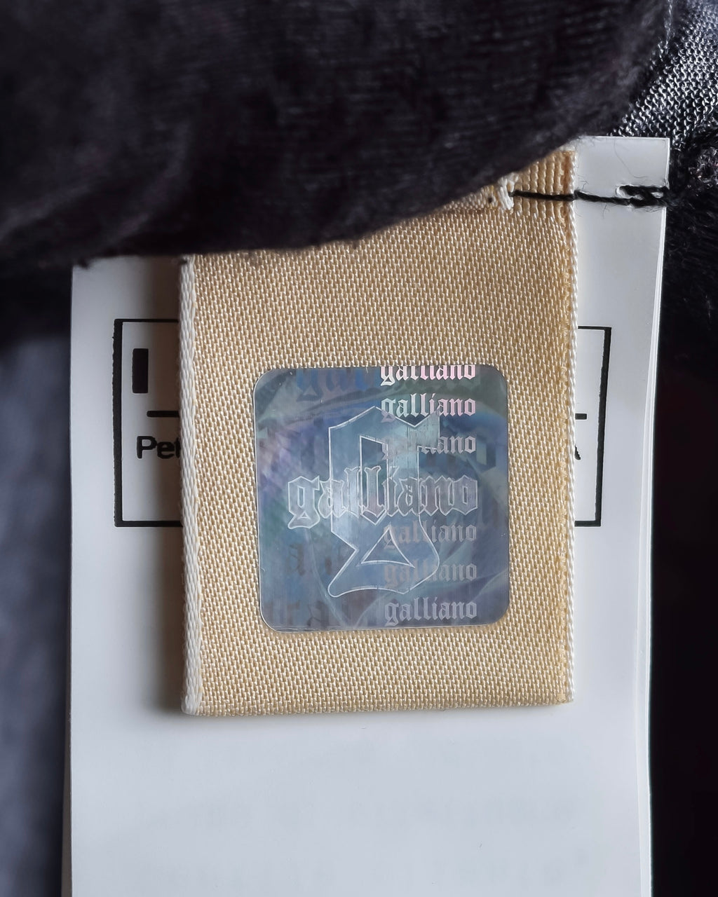 "John Galliano" Layered oriental check pattern pullover