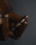 "HERMES" 80’s-90’s equestrian-threaded scarf ring