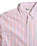 ETRO/ Oversized Multi Color Striped Shirt Pink × White