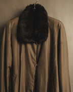 "ROBERTO VALENTINO" Reversible brown fur coat