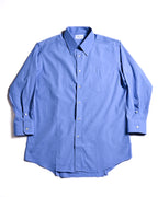 CÉLINE/ Beautiful Colored Logo Embroidered Cotton Shirt Blue