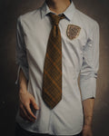 -SPECIAL- “HERMÈS” 70’s-90’s Glen plaid cashmere tie