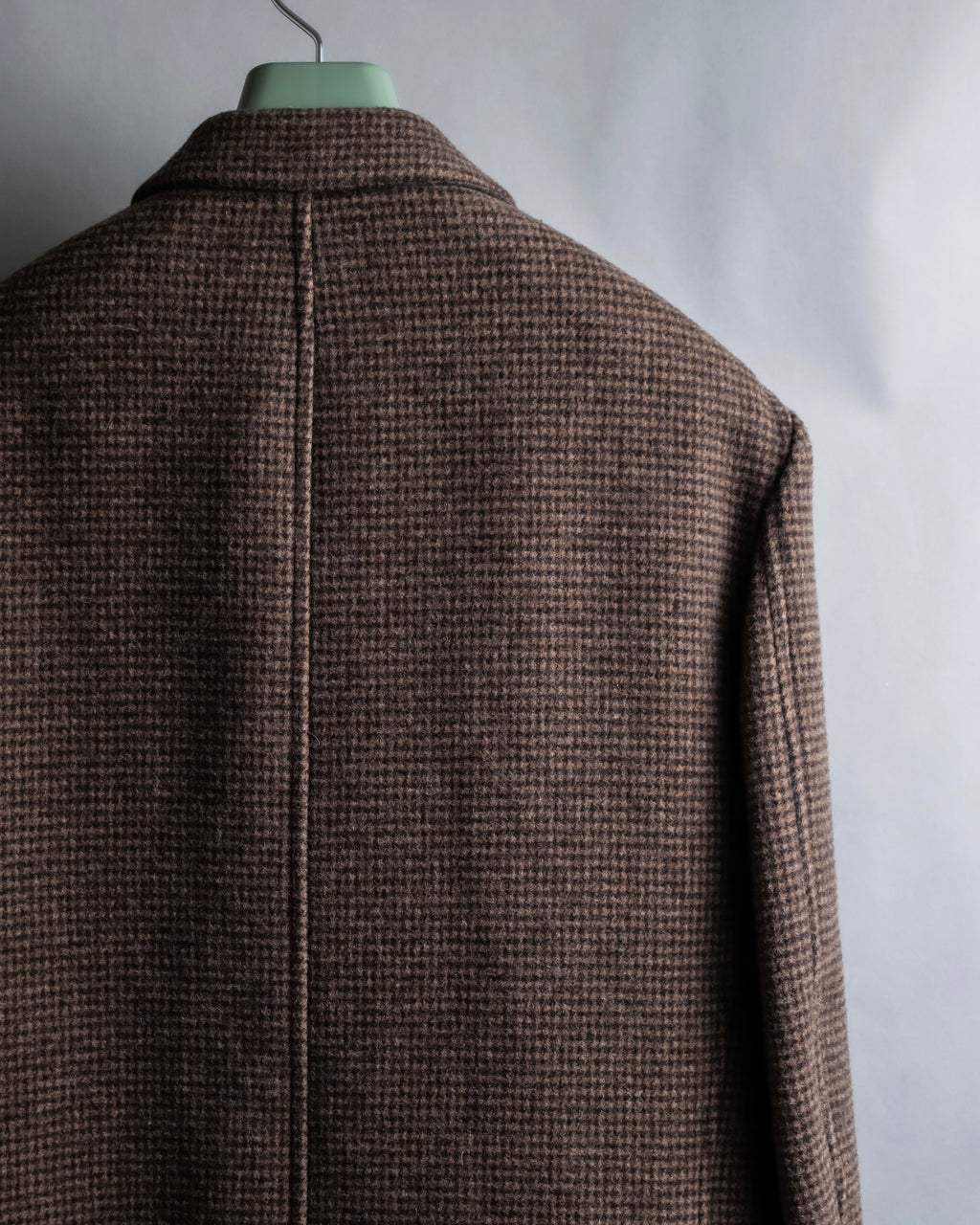 "COMME des GARCONS
HOMME DEUX" Brown checked pattern tailored jacket