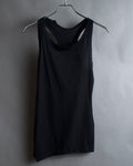 "YOHJI YAMAMOTO FEMME" 13SS
Shoulder cutting sleeveless pullover