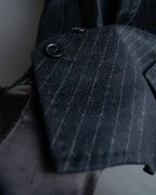 "DOLCE & GABBANA" Pattern switching peak lapel gilet