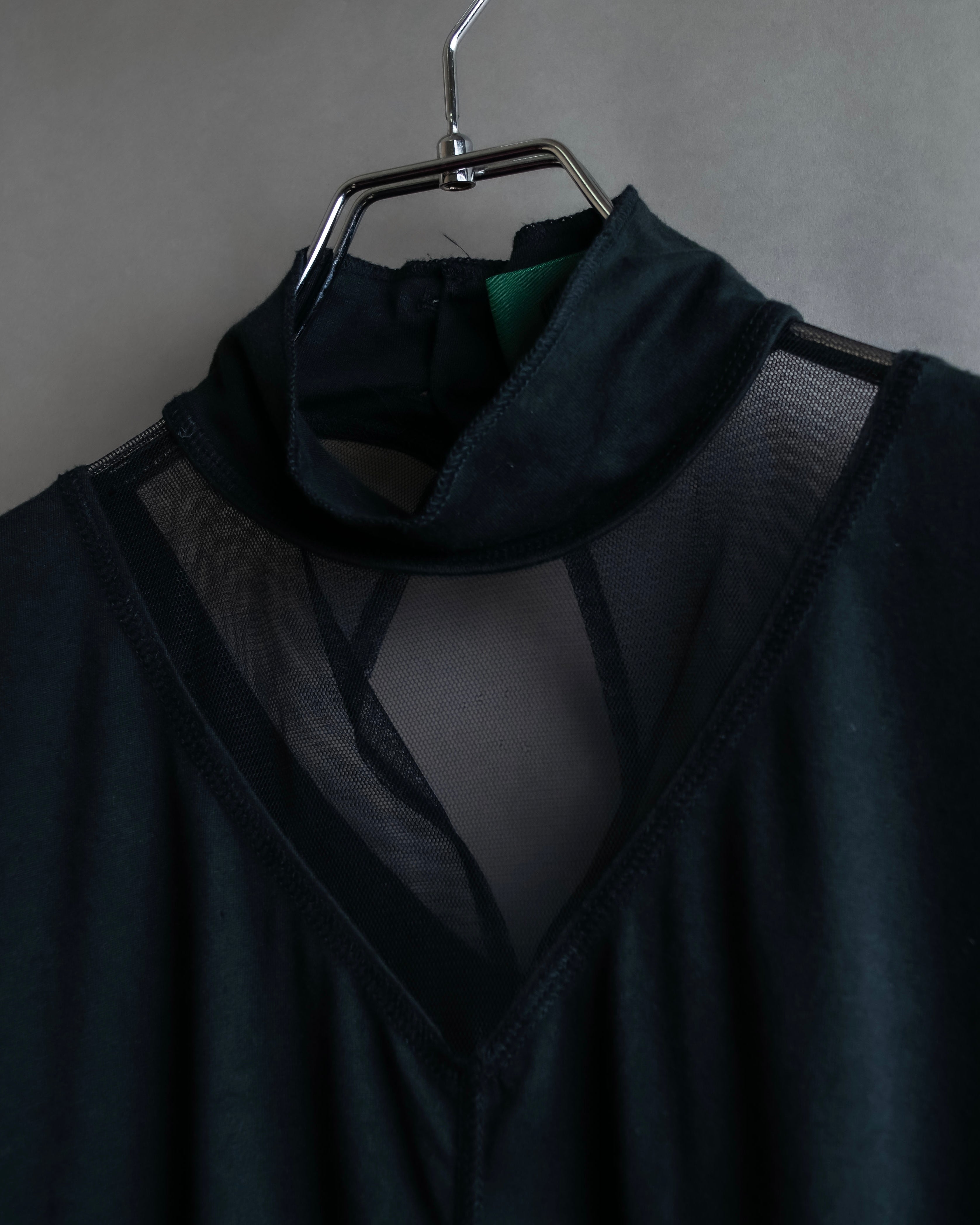 "JUNIOR GAULTIER" Sheer layered tie detail dress