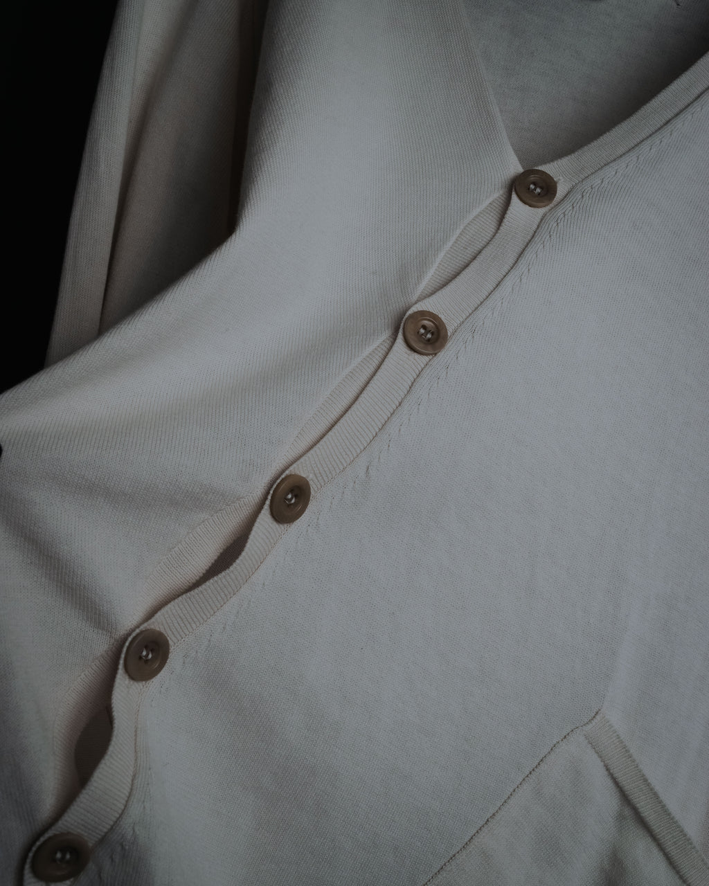"Maison Martin Margiela" 2014 asymmetrical cotton knit cardigan