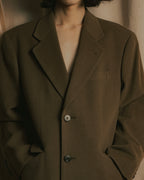 "CHRISTIAN DIOR MONSIEUR" 80's-90's Classic tailored wool melton chester coat