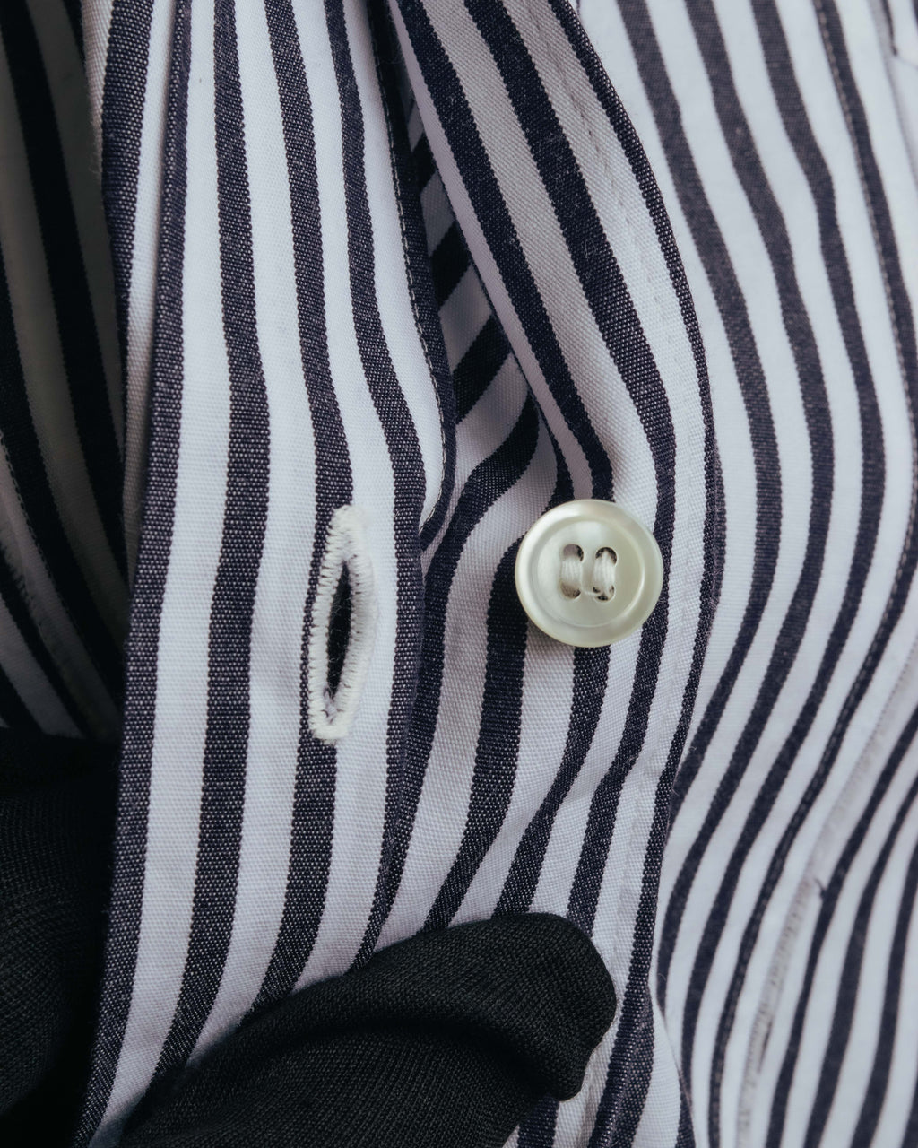 "COMME des GARCONS HOMME" 00's Graphic striped long sleeve shirt
