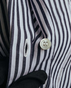 "COMME des GARCONS HOMME" 00's Graphic striped long sleeve shirt