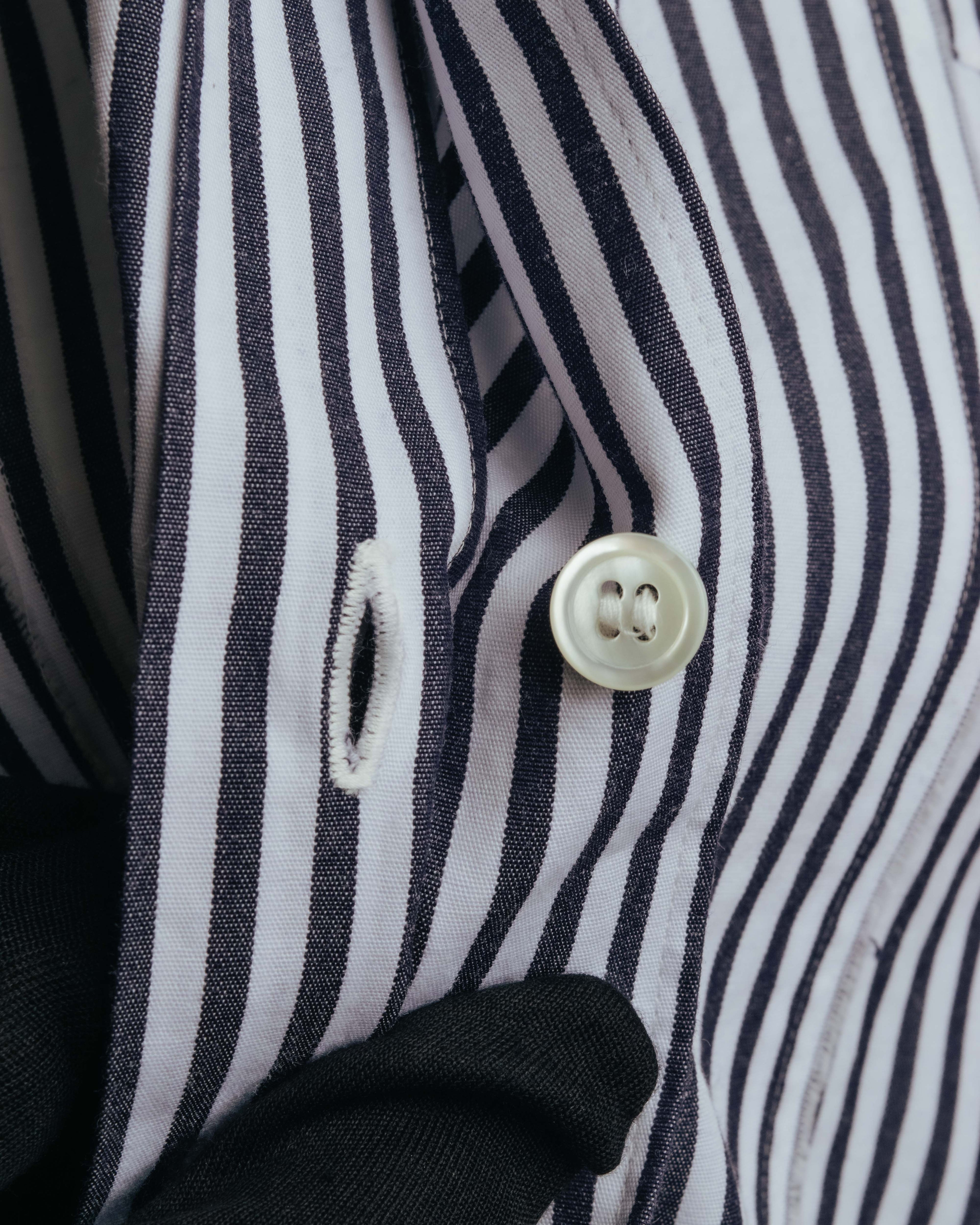 "COMME des GARCONS HOMME" 00's Graphic striped long sleeve shirt