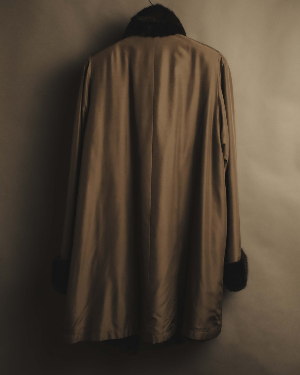 "ROBERTO VALENTINO" Reversible brown fur coat