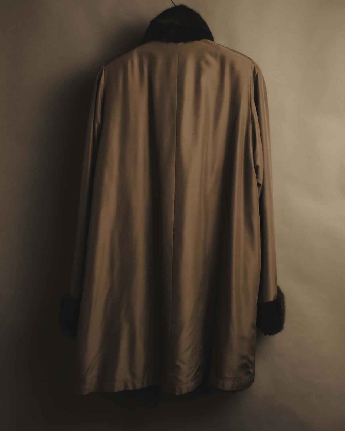 "ROBERTO VALENTINO" Reversible brown fur coat